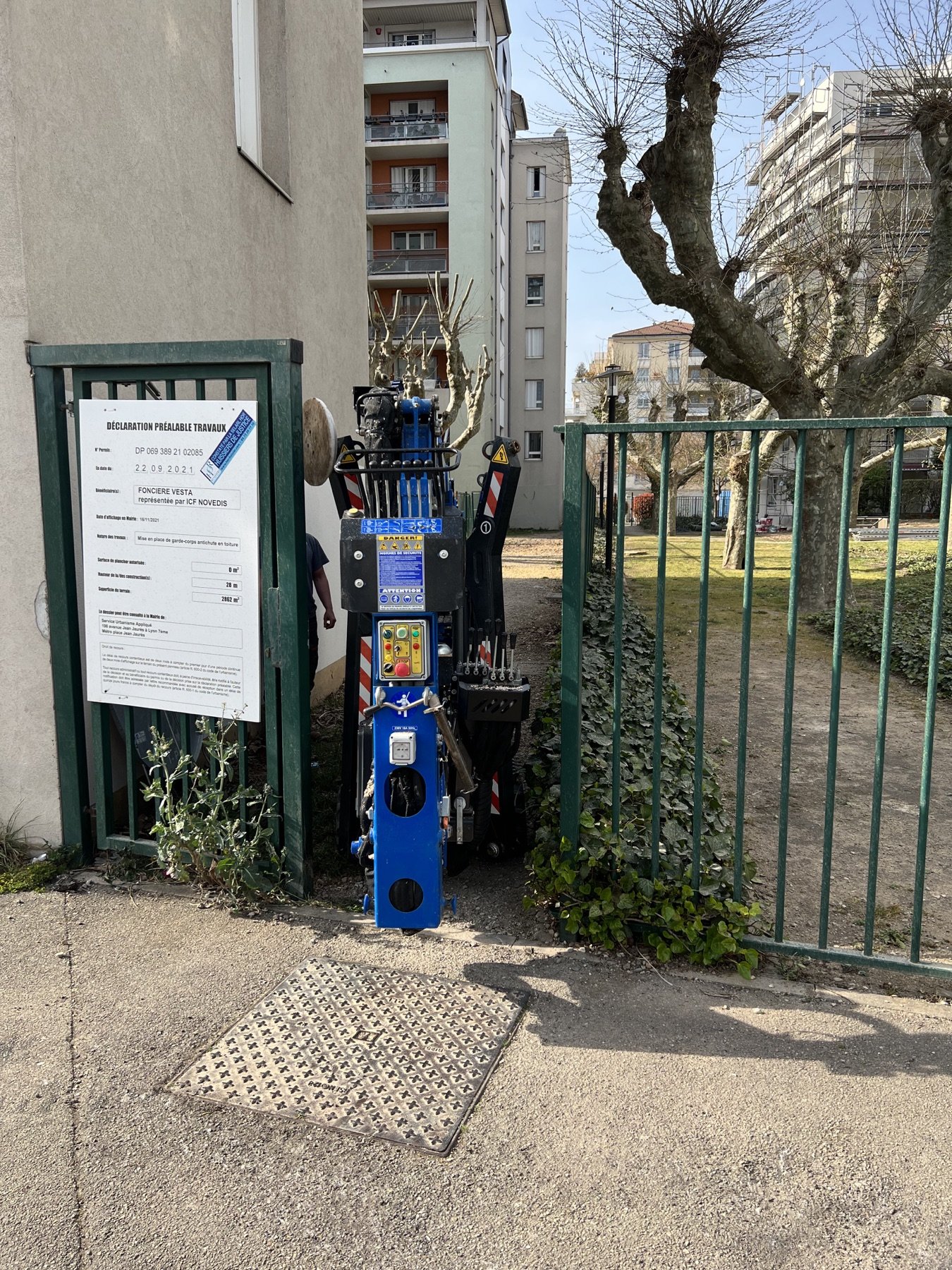 Accès difficile
